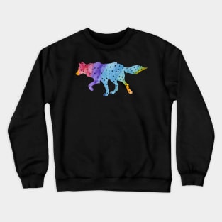 Rainbow Star Wolf Crewneck Sweatshirt